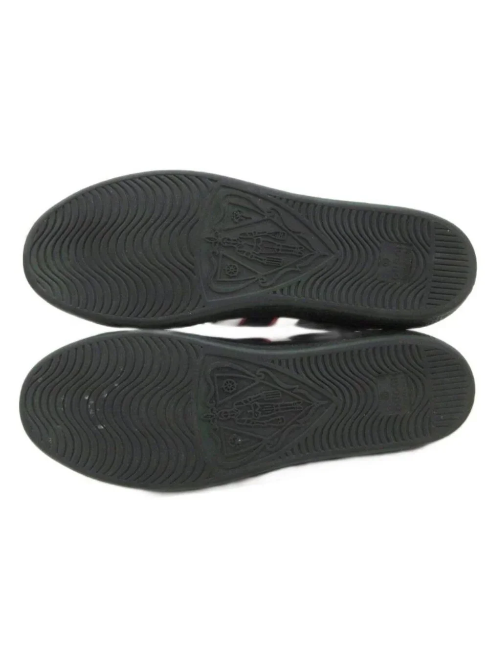 Gucci Ace Stripe Sneakers Low Cut Shoes Logo Black Ivory